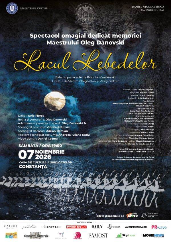 „Lacul lebedelor” revine la Constanţa, într-un spectacol omagial dedicat maestrului Oleg Danovski